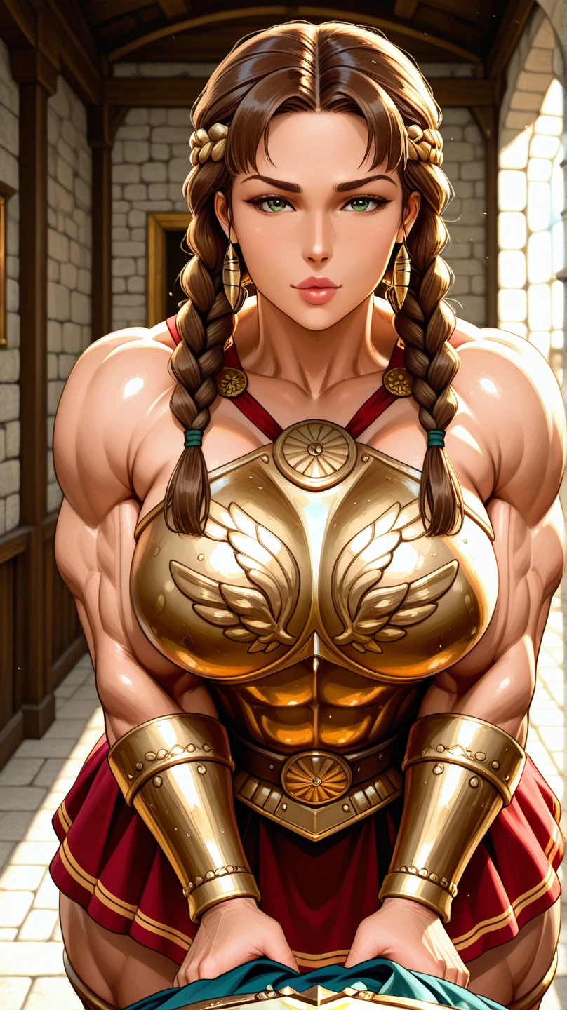 (masterpiece, best quality, ultra high res, beautiful detailed hair detailed face, perfect feminine face, beautiful detailed clothes), 1girl, solo, boa hancock, one piece series, (gigantic breasts, huge cleavage, wide hips, thick thighs, hourglass figure, enormous), (((huge muscles)))