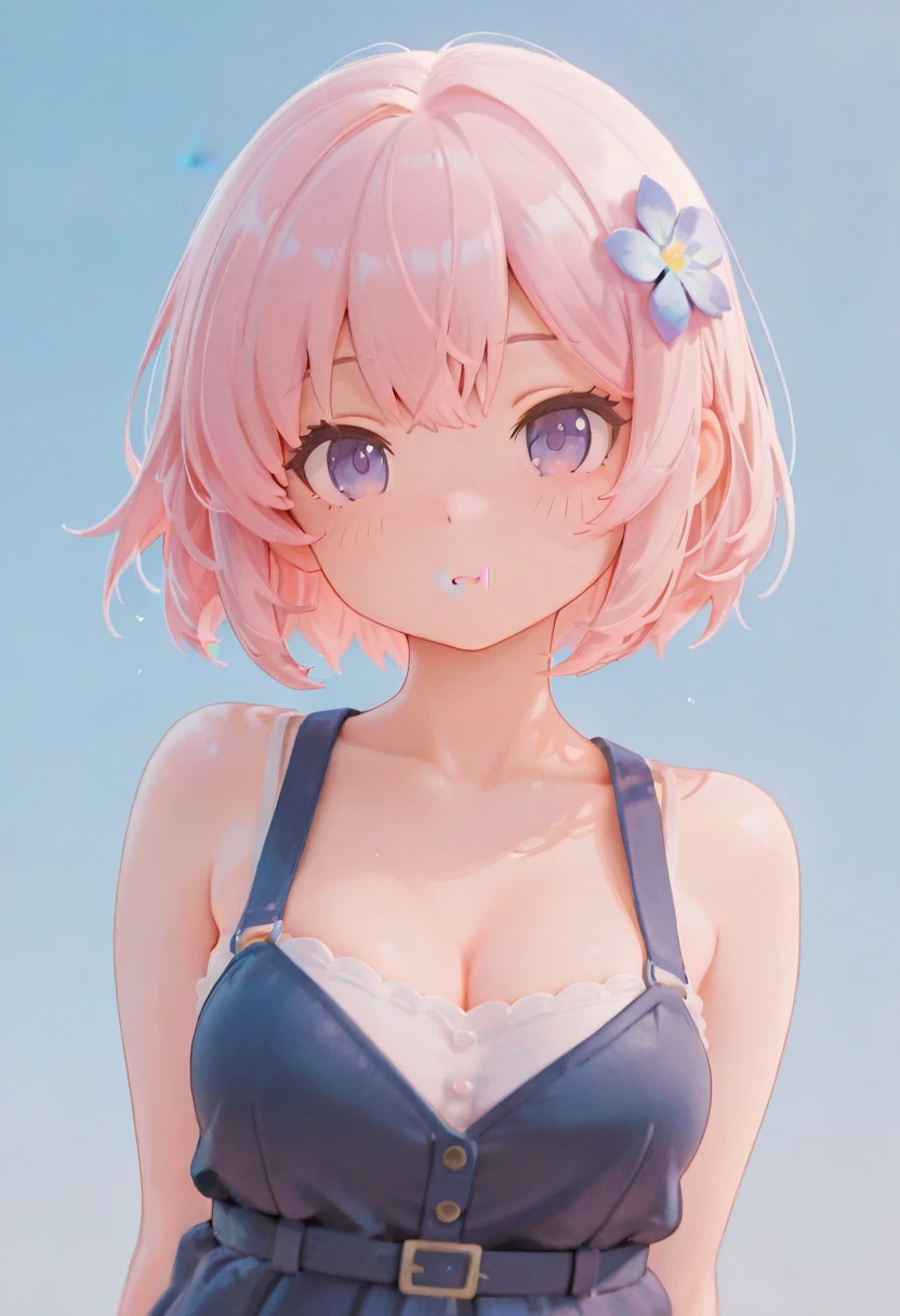 (Masterpiece, BestQuality:1.3), (ultra detailed:1.2), (hyperrealistic:1.3), (RAW photo:1.2), High detail RAW color photo, professional photograph, (Photorealistic:1.4), (realistic:1.4), (Pink Hair:1.5), professional lighting, perfect anatomy, (Big Breasts:1.2), (blush, detailed face), (A happy smile:1.7), sexly, erotic sexly, Random sexy gravure poses, (A princess-like beauty in a pink frilly bikini、Smiling cutely while eating ice cream by the pool、Silver Anklet、Lying on a pool chair。:1.3)
