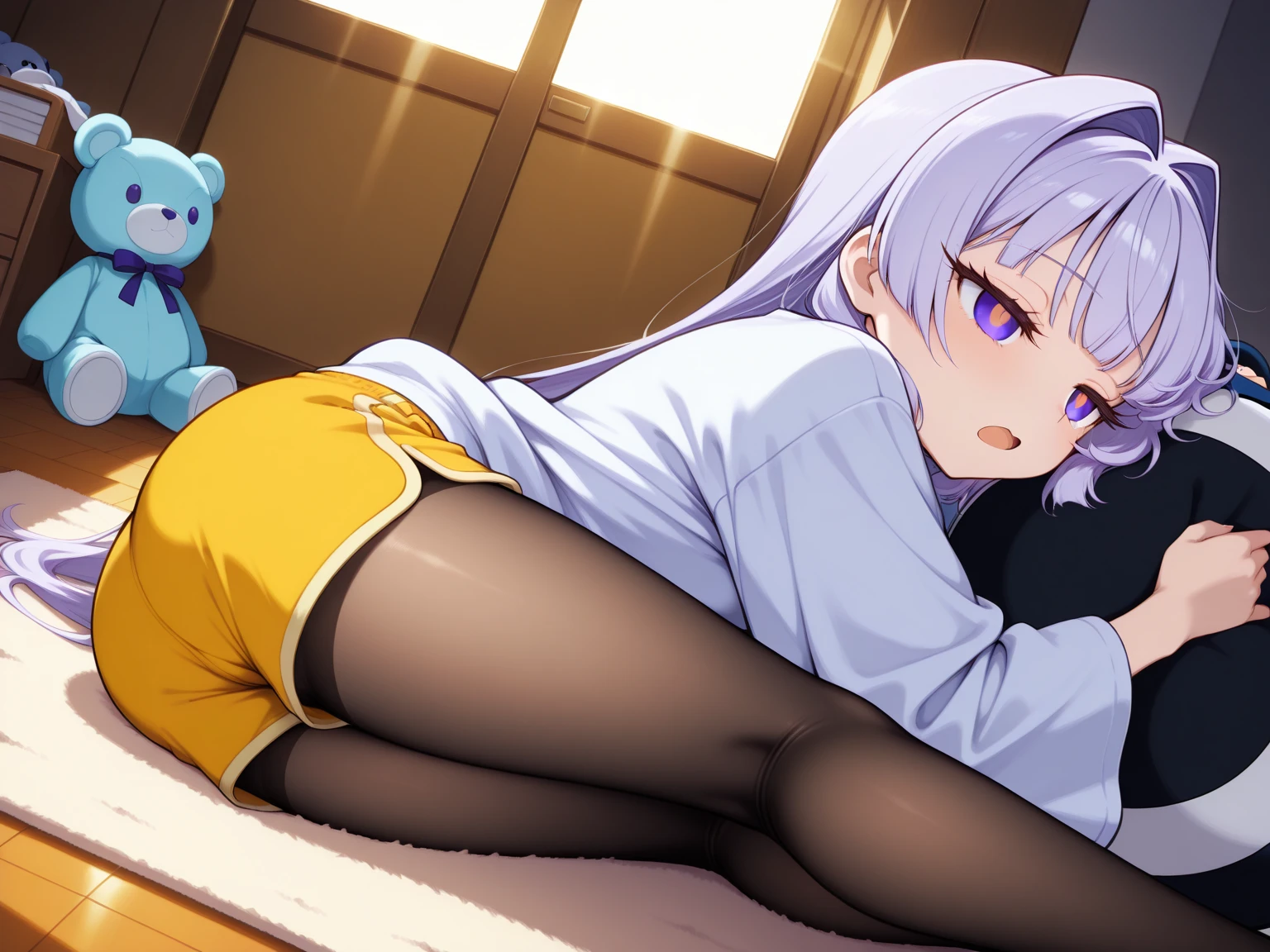 One person、masterpiece、Highest quality、Super detailed、High resolution illustrations、Improve skin quality、Increase eye appeal、Drawn in detail、Perfect body structure、Old woman、Business suit and tight skirt、On all fours、look back、Lift up the skirt、Showing off plain-looking panties、Are thin、Tall、Small butt、Skin blemishes、Skin wrinkles、Aged skin、Wrinkled skin、Outdoor、Embarrassing、Shy laugh、Sweat it out、Sigh、Heat、Gray Hair、Downcast eyes、mole、Long Hair、ponytail、