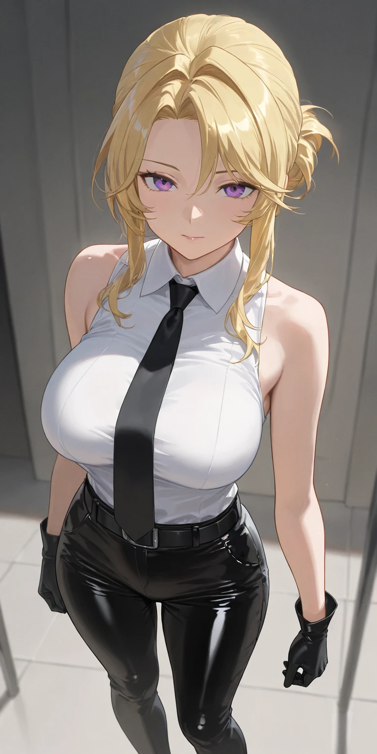 (tmasterpiece,A high resolution,best qualtiy:1.2),8K,highly detailed,复杂,rich colourful,vibrant image,Clear focus,cinematic ligh) blond hairbl,long whitr hair,Green eyes,body builder (Wear black business attire,black_Collared shirt cropped jacket,tiese,tiese,Black frilled skirt,a garter belt,Leather belt) (Large, Perfect round breasts,Hourglass body,Big breasts Thin waist,Very thin waist, photograph realistic,(hyper realisitc:1)big breasts beautiful, tmasterpiece,Best quality at best,extremelydetailedface,s the perfect face,beauitful face,Perfect lighting,Detailed eye makeup,Details of the face,Nice detail eyes,pretty hand,perfect hand,glowing light eyes(realistic pupil,Realistic iris:1)Heavy eye makeup,(empty Casino)(Posing dynamically)Panties, underwear, Suspenders