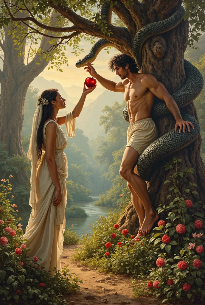 Adam, Eve and the serpent in man  
