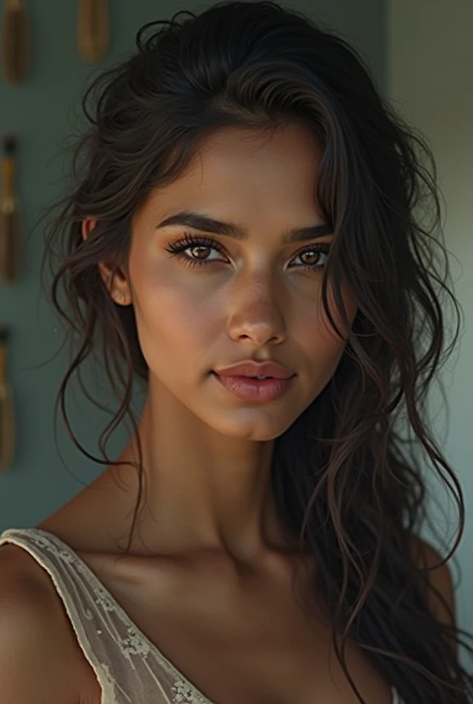{sofia}, Making a ((Shazam:134)) from an e-sports athlete, It takes a long time ((Aztec skirt: 1.2)), Full view, view from the ground to the eyes, 2 girls, the most beautiful (mexican girl) of the world, skin pores, Subsoil Dispersion, Rays of radiant light, High resolution, ((detailed facial features: 1.2)), High detail, sharp focus, seeds, aesthetics, extremely detailed, (Extremely detailed eyes, extremely detailed hair, piel extremely detailed, ropa extremely detailed, octane rendering, fotorrealist, realist, post-processing, (maximum detail: 1.4), sombras realists, rugosity, Natural skin texture, real life, ultrarrealist, photorealism, Photography, 8k hd, Photography, HdR, Intricate, elegant, Very detailed, sharp focus, Awesome, beautiful, The best quality, masterpiece, Imperfections, Amazing beauty, sexy look, Brown eyes, Dark brown hair, (wavy coat)