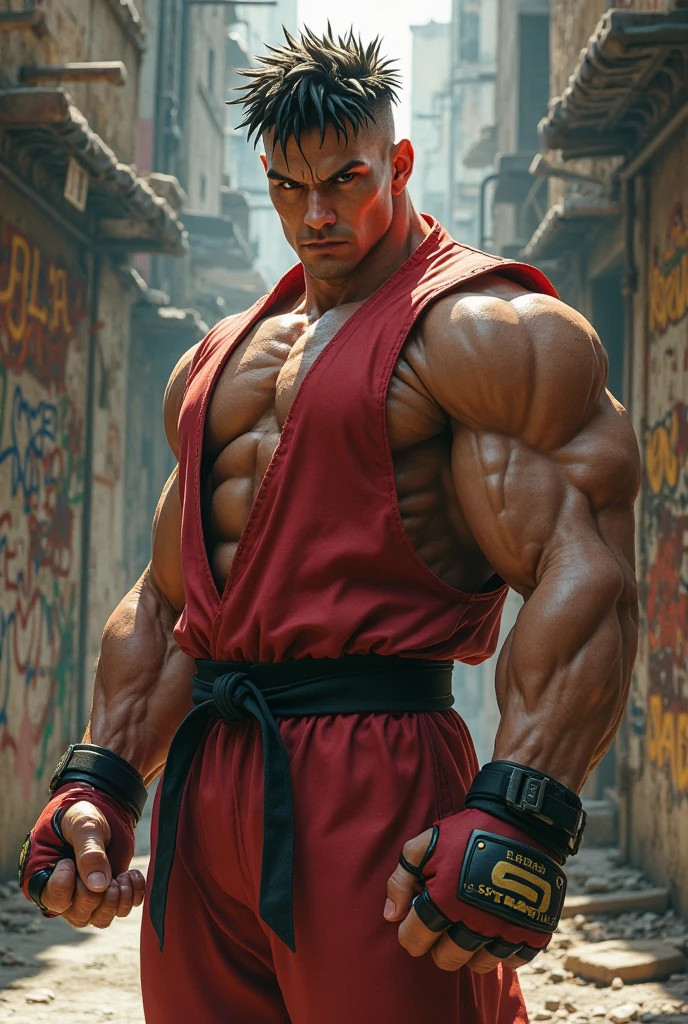 Satoru Gojo training intensely in a bodybuilding salle de sport, chamois, regardant les spectateurs, salle de sport, musclé , Exercice, assis sur le banc. He is progressively (from the second image to the fourth) getting stripped. He is huge everywhere.