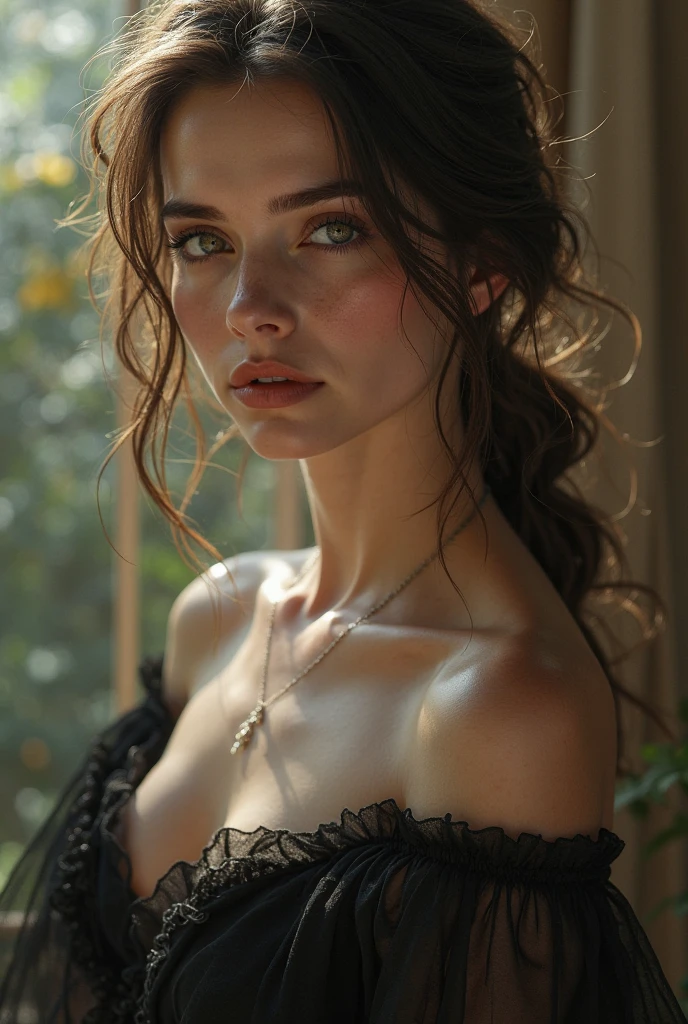 (RAW photo, best quality), ((Nostalgia,1980s syle)),(A girl with a literary atmosphere:1.2),(realistic, photo-realistic:1.3), extremely delicate and beautiful, Amazing, finely detail, masterpiece, ultra-detailed, highres,best illustration, best shadow,intricate,depth of field,(closeup portrait of a young beautiful woman:1.2),long hair,messy hair,((((low key,dark scene,dimly lit)))),(((soft lighting:1.4))),(pale skin:1.4),(shy smile),(cinematic angle),sharp focus, volumetric fog, 8k UHD, DSLR, high quality,( film grain:1.4), Fujifilm XT3,(looking at viewer), pale skin
