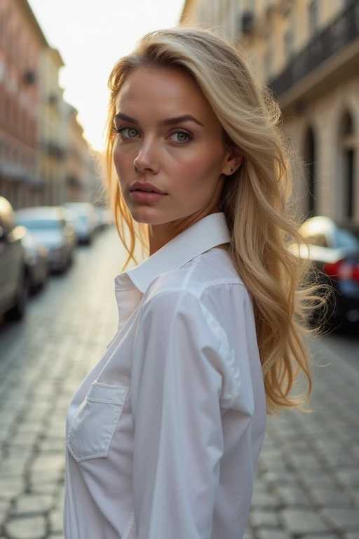 blond woman with ponytail sitting on bench in urban area with city skyline in background, beautiful blonde girl, blonde girl, ultra realistic picture, a gorgeous blonde, blonde woman, beautiful blonde woman, perfect white haired girl, anna nikonova aka newmilky, highly realistic photo, blonde beautiful young woman, pretty face with arms and legs, amazing photorealistic graphics, blonde goddess