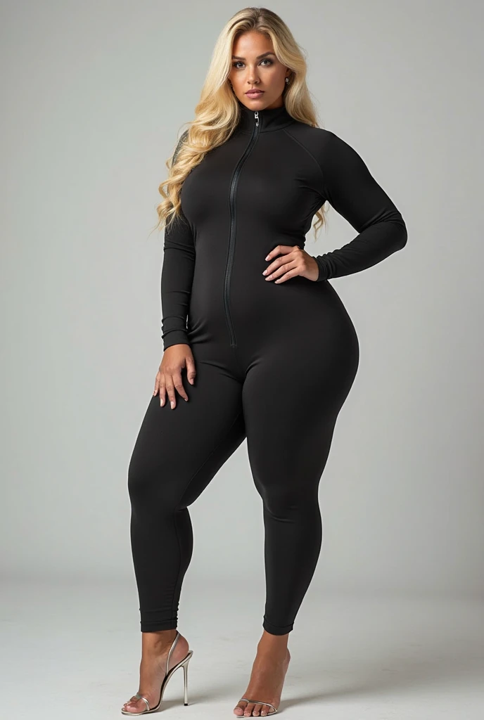 Woman in a Black Bodysuit Is Walking in a Gym, regata preta apertada e shorts, Bodysuit preto apertado, modelo fitness, menina em forma, tanque preto apertado, Bodysuit preto, IFBB Corpo Fitness, corpo em forma, foto fit, vestindo um Bodysuit preto, fit curvy physique, em uma academia, traje apertado, Bodysuit