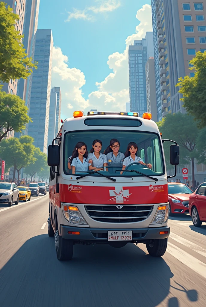After school, parents take their children across the street, there are traffic police commands, and there are takeaway brothers