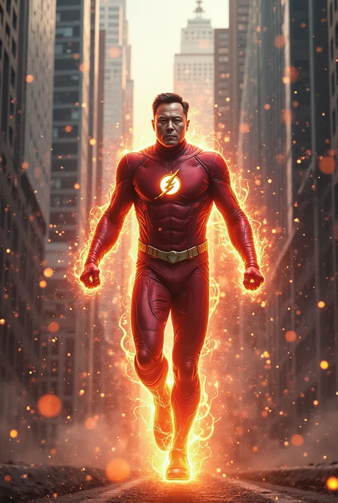Actor Shia Labeouf as the Human Torch 