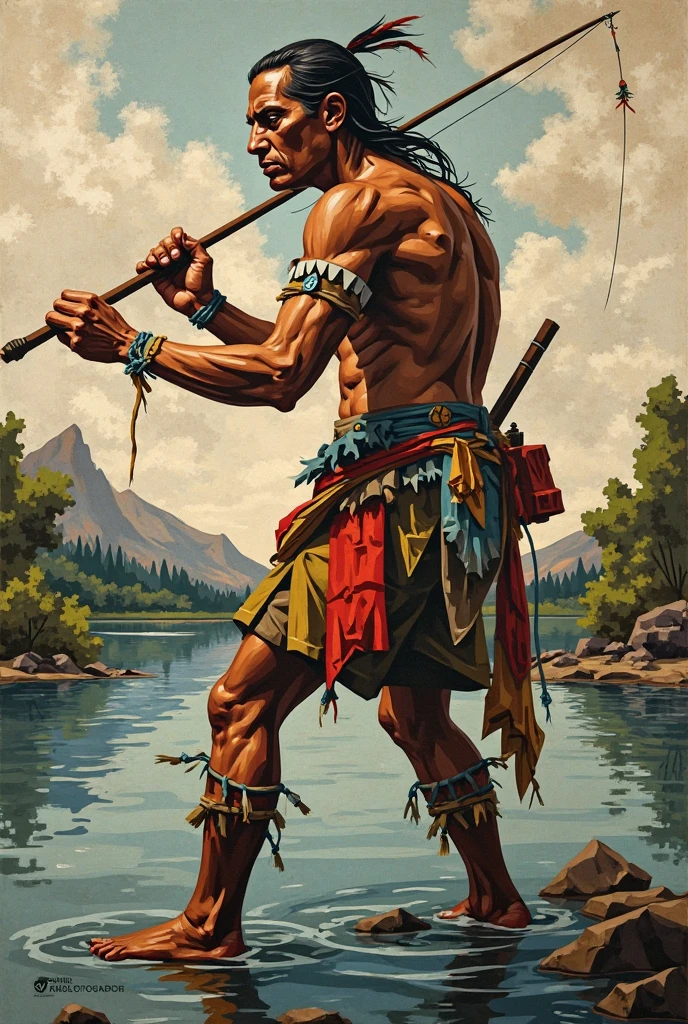 Ultra detailed illustration, ((a young man in Roberto Ferri style, Latino, slim toned fitness body, defined muscles, perfect anatomy, short black wavy hair, Roman nose, thin lips, square chin, diamond shaped face, barefoot, shirtless, wearing orange and green shorts, standing playing the violin) (black and white Chinese painting style background, you can see the Great Wall of China, ancient fishing boats at sea) evokes masculine beauty and art.