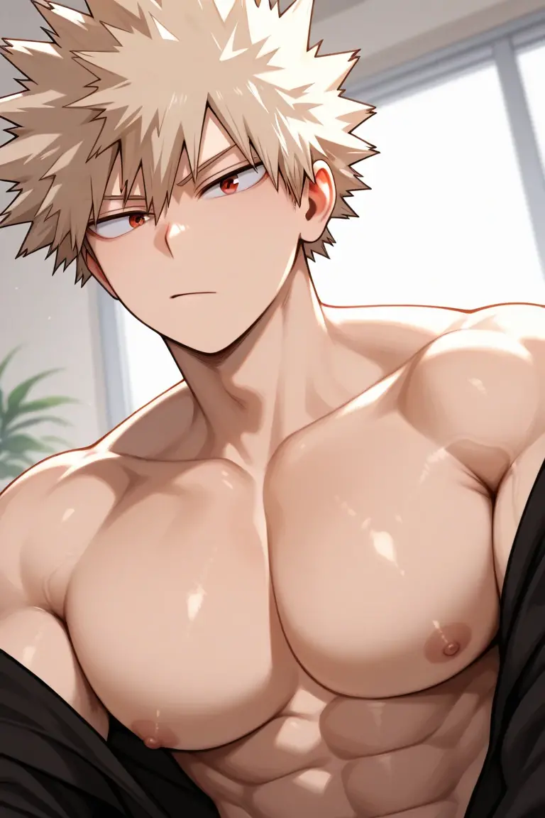 A muscular man with white hair and dark skin、erection、Highest quality、chest hair、Sweating、Sports haircut、Night starry sky、Embarrassed face、Sperm splashed