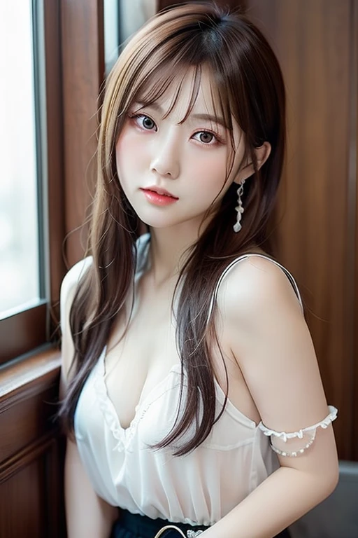 (最高qualityのディテール)、Practical、8K Ultra HD、high resolution、(A girl:1.2),(Fatal Beauty,Glamorous beauty) ,(Flexible and powerful physique),(Sensual charm),(Mysterious charm:1.1),(Charming silhouette),The 超detailedな、高qualityのテクスチャ、Intricate details、detailed、非常にdetailedなCG、高qualityの影、detailed 美しく繊細な顔、detailed 美しく繊細な目、Written border depth、Ray Tracing、20th Generation、Cute K-pop Girls、(The face of Ulsan, South Korea)、Thin face、(URZAN-6500-v1.1:0.6)、Purebred face_v1、Glowing eyes、Perfect body、 Viewer display、(最高qualityのディテール:1.2)、Practical、8K Ultra HD、high resolution、woman closeup， Realistic girl rendering, 8k Artistic german bokeh, Enchanting girl, Real Girl, Gurwitz, Gurwitz-style Artwork, Girls role play, Practical 3D style, CGStation hot topics,, 8K Portrait Rendering,（，：1.4），(Girl with sparkling eyes:1.2)、The 超detailedな、高qualityのテクスチャ、Intricate details、detailed、非常にdetailedなCG、高qualityの影、detailed 美しく繊細な顔、detailed 美しく繊細な目、Written border depth、Ray Tracing、20th Generation、Cute K-pop Girls、(The face of Ulsan, South Korea)、Thin face、(URZAN-6500-v1.1:0.6)、cheek、Glossy lips、、high resolution, Best image quality, 最高quality, Practical, 超detailedな, Photo real, 4K 8K Ultra HD Full Color RAW Photos, Fujifilm(medium format), Hasselblad, Carl Zeiss, Incredible dynamic range photography(Utilities_Art：Smooth-768:1.1),high resolution, High pixel count, 明確なdetailed, Clear images, Natural color reproduction, Noise Reduction, High fidelity, quality, Software Improvements, upgrade, optimization, Professional-grade retouching,