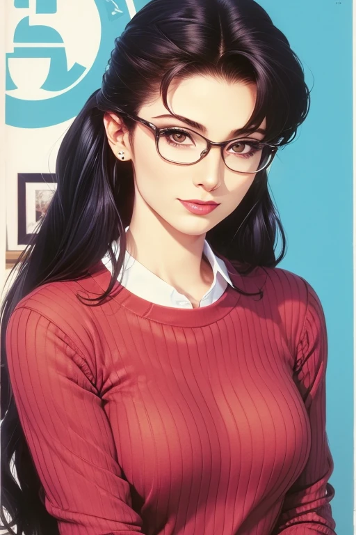 Velma Dinkley de Scooby-Doo , sexy, she gets on all fours in front of a man, she sucks the man's dick with pleasure, smile of pleasure, open jacket without buttons, Topless, beautiful medium breasts, sexy and half-naked, beautiful thighs, long hair, Topless, beautiful medium breasts, sexy and half-naked, beautiful thighs,sensual smile of pleasure, long hair, surreal, 4k
