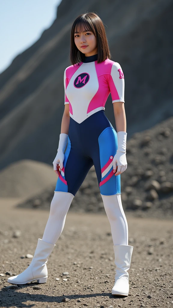 masterpiece,best quality,Look up at the characters，Stay away from the camera， (An 18-year-old boy with extraordinary development:1.2), （A tall and muscular giant body），(Kneeling upright on the campus lawn),Black and white tight-fitting cycling suit,（Broad and straight shoulders）,Muscular shoulders，（Extremely strong body），Muscular body，Fitness，Perfect body proportions，Inverted triangle figure，Biceps，Highlight muscle texture， Muscular body，Slender and toned legs，Small head，small face,Handsome and cute face，Perfectly detailed facial features,Looking at the camera，A serious and angry expression，leaning back,head tilt, happy, very short hair, brown hair,(looking at viewer:1.2)，Vision