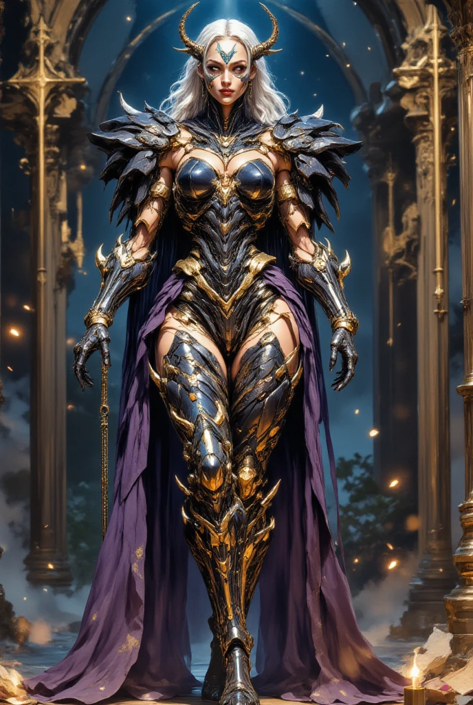Design a ((girl)) character who is a Assasin and has a strong sense of justice. Assasin armor, stylish and unique. Taking 2 Karambit knifes. Volumetric lighting, realism BREAK (masterpiece:1.2), (best quality), 4k, ultra-detailed, (dynamic composition: 1.4), high detailed, colorful details, (gloomy colors: 1.2), (luminous lighting, atmospheric lighting), gloomy, magical, (solo:1.3), (((glove full hands))), Phoenix Warrior, ((catalog of weapon))s, (Magic wings on shoulders)