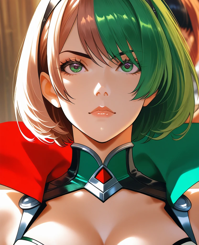 Emerada, sky, 1girl, solo, dynamic pose, "emerada2", pauldrons, Dark skin, skinsuit, bodysuit, masterpiece , intricate eyes,beautiful detailed eyes,symmetrical eyes,big eyes:1.5,,(((vibrant colors,vibrant theme))),(intricate),(masterpiece),(best quality), lying on back