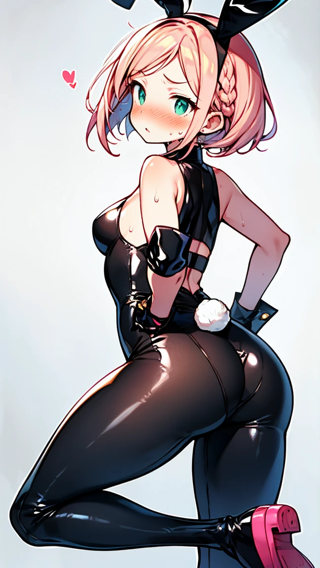 Obra maestra, mejor calidad, ultra detallado, 1 chica, animal_orejas, CULO, Backless_leotard, doblado_encima, negro_leotard, negro_muslos, senos, cerrado_boca, Dutch_angle, falso_animal_orejas, de_behind, gris_Background, cabello_Bien, halo, heart, leotard, luz_rubor, Largo_cabello, mirando_en_espectador, mirando_Back, bajo_alas, medio_senos, rosa_cabello, rosa_halo, playboy_Bienny, conejo_orejas, simple_Background, soltero_side_Bien, sonrisa, solo, Sin tirantes, Sin tirantes_leotard, muslos, muy_Largo_cabello, blanco_alas, alas, yelbajo_eyes, big ass, t back, thong, bunny ears, showing her big ass, white suit, cameltoe, g string, hard niples, micro bikini, micro swimsuit