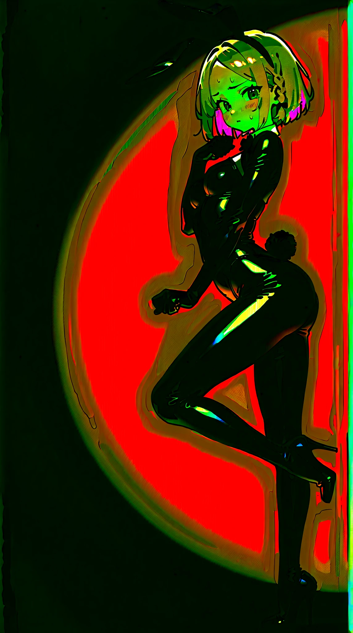 Tall hispanic woman with expressive hazel eyes and long wavy dark brown hair; warm olive skin; hourglass build; (full lips); ample bosom brown nipples; best quality; trending on artstation; dark room with complex volumetric lighting; strong shadows; artistic lighting; dynamic; energetic vibe; realistic skin; specular highlights; micro-textures; highly detailed hair; romantic; love; having sex; bent over desk; normal cock in pussy; shot from back and above, hands gripping hips