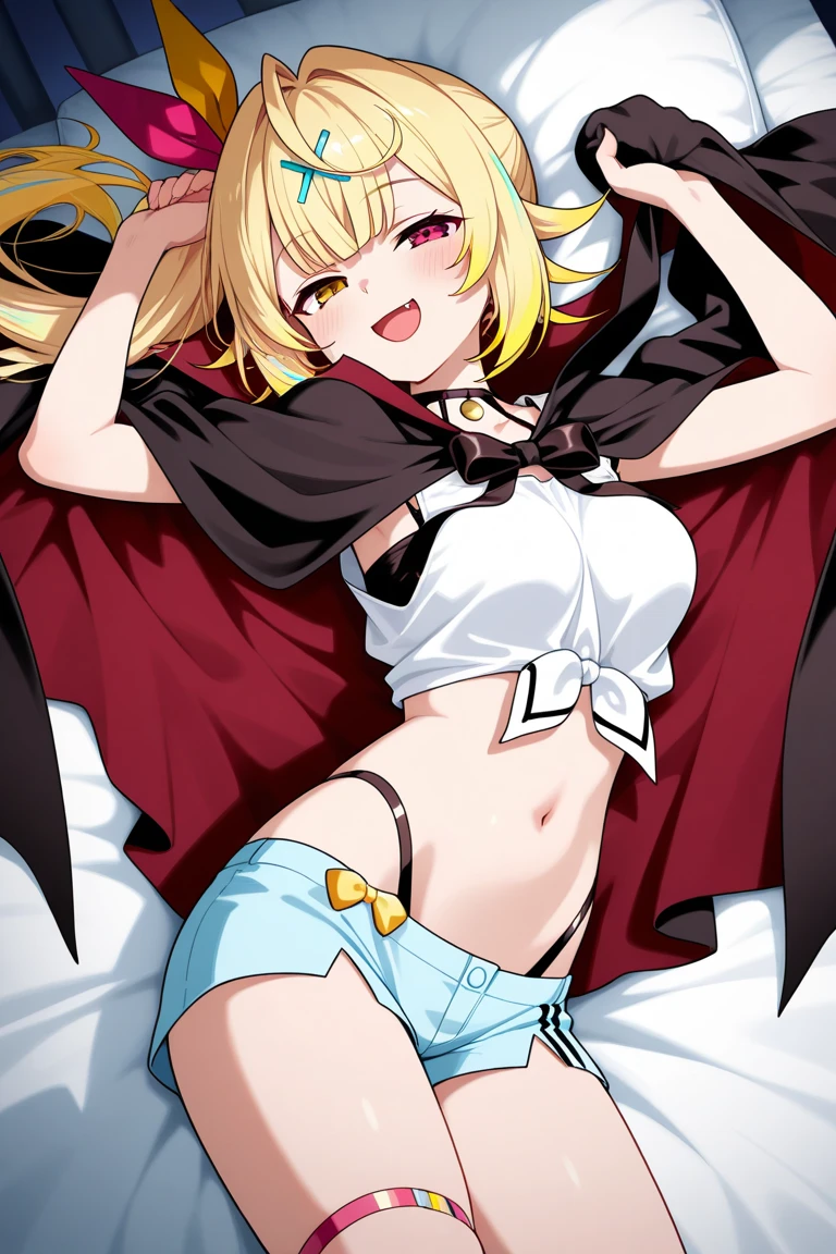 Kizi, アニメ, blonde, Caucasian skin, vampires, Eyes red, Shinobu do アニメ Bakemonogatari