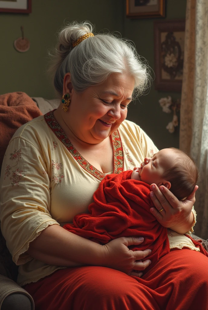 elderly woman face with wrinkles