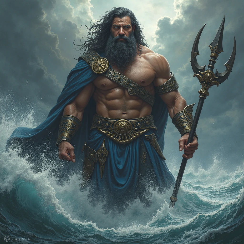 "set, standing on the bow of a boat, throws the sarcophagus of Osiris into the Nile River under a stormy sky. Water swirls around the sarcophagus as it begins to sink, con el rostro de set iluminado por un relámpago, showing a mixture of triumph and malice. The landscape is gloomy, with dark clouds gathering on the horizon."
