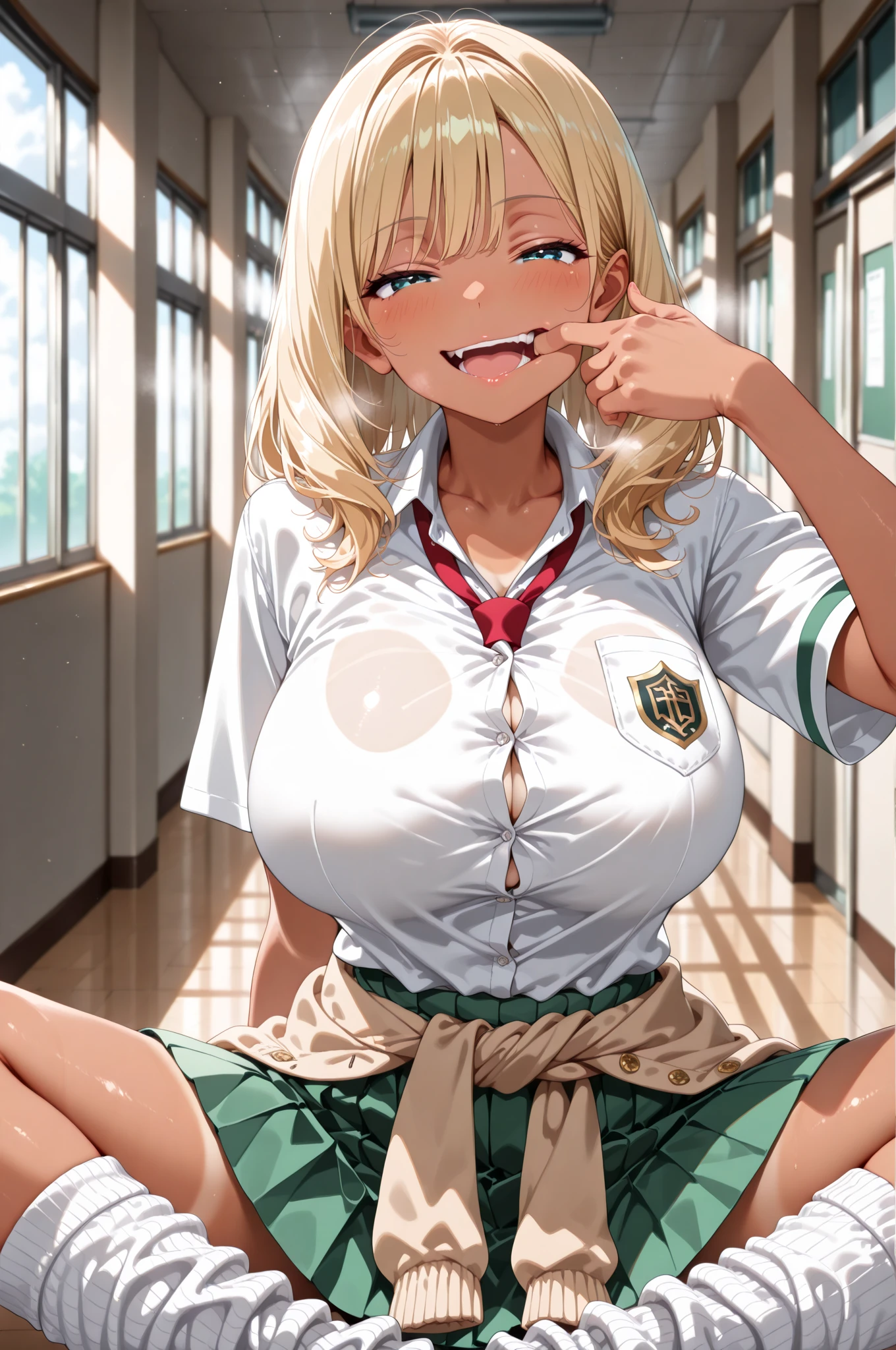 Female Solo, 短いwhiteい髪, Red eyes, (Large Breasts:2.5),(Saggy breasts:1.8)、 Female President and CEO, Futuristic, Simple elegance, Elegant clothes, Beach, Gold micro bikini, sunny, 小さなsmile, (Tree Eyes:1.2)、Palm tree, jewelry, Broad shoulders, Close-up fit, 飛行船score_9,score_8_superior,score_7_superior,eyelash, green_tie, 一人in, blush, Commentary, Looking_in_Audience, white_shirt, Mole_Down_mouth, shirt, Happy, Jacket, School_uniform, Kazeno_Hiori, blazer, tie, smile, One girl, Mole, Light_blush,、(topless:1.9)、(Nipplesを見せる:1.2、Areolaを見せる:1.2)、(Nipples:1.2)、(Areola:1.5)、(blush:1.5)、 