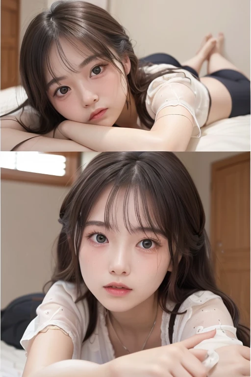 8k、cute、Adult Girls、detailed、((A girl is having sex with a guy'), (((A man inserts his penis into a woman'vagina)))、(((Female masturbation)))、High-resolution images, Realistic eye size, Realistic Skin, Droopy eyes, smile, (Mr....々Feminine casual dress with a simple pattern), (Spread your legs, 非常にdetailedな, Panties with a realistic texture), Strong sunlight, Braiding, (Old Fashion), Skyscraper, Arch Hip,