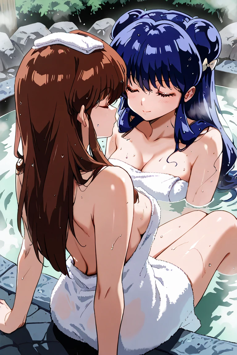 Kasumi Toyama,Band Dream!,(A 45-year-old mother and her 7-year-old daughter:1.8), (Two Women:1.6),(Happy smile:1.3),Peace of mind,peace of mind,Trance,Purple eyes,(Absurd, 8k, 4K, Tabletop, Extremely detailed:1.2), Highest quality, Perfect Anatomy,Perfect Face,Heart-shaped pupils,Being spoiled,(A happy smile:1.2),(big breasted mother:1.5),(A girl with very small breasts:1.5),Acme,Masterpiece Nipples,Black pubic hair,Erect nipples, (A naked parent and are facing each other and kissing:1.6), nsfw, NUDE, (In the hot spring:1.5), (Hot bath:1.4), (Sweaty:1.5), (night:1.4), (night空:1.4),