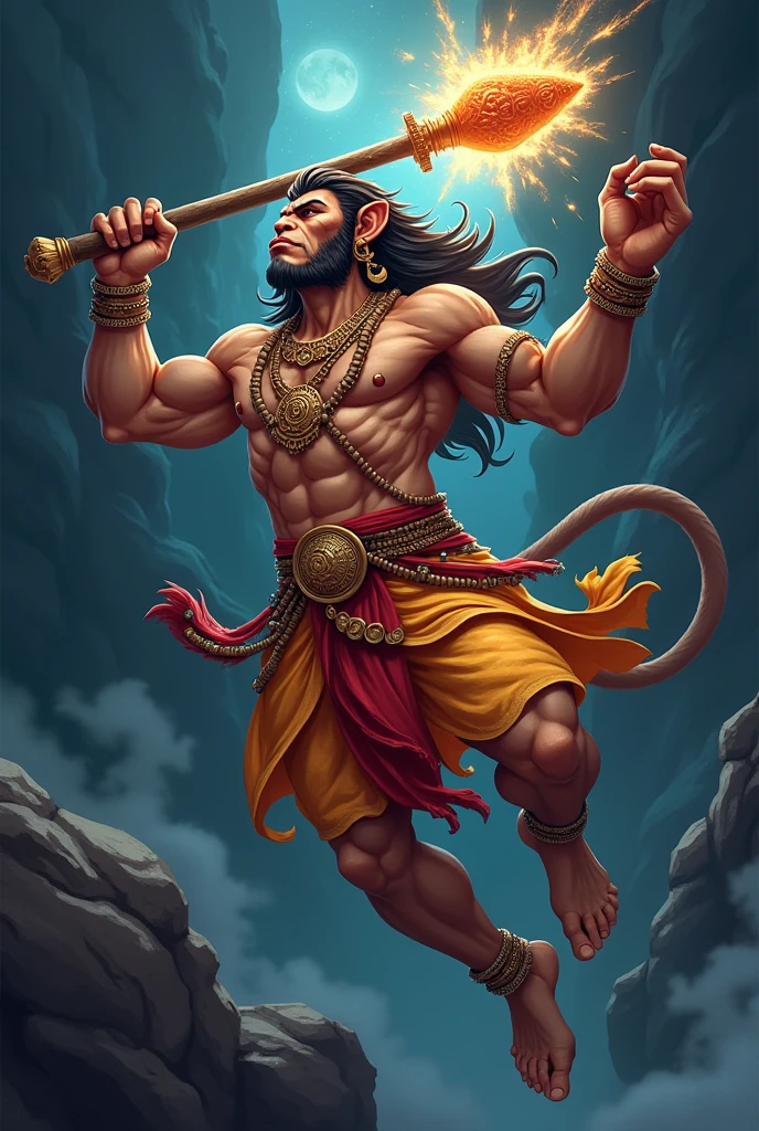 Dancing happy hanuman