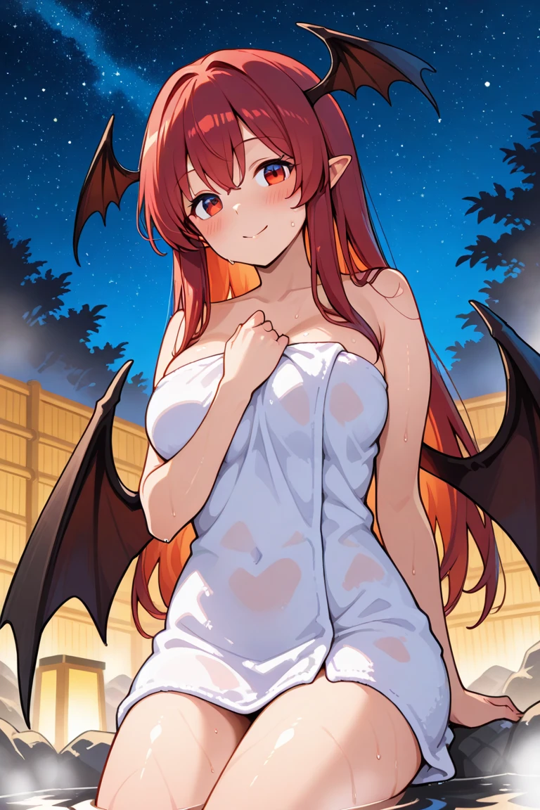 score_9, score_8_up, score_7_up, score_6_up, 1girl, slut, erotic, NSFW, takeda hiromitsu style,1girl, succubus girl, demon woman, demon curvy horns, succubus tail, demon wings, nude , large breasts, saggy breast, drop titties, gravity, hanging breast, beautiful big nipples, long hair, red scarlet hair, ponytail, huge breasts, lewd expression, heart-shaped eyes, want to kiss, beautifuls lips, lisptick,horny girl, micro skirt, sidelocks, high ponytail, on all fours, focus on breast, zoom on breast, indoor, dark room at night, outside visible from window, pale blue light from the moon, no lighs from indside, dark, front view,