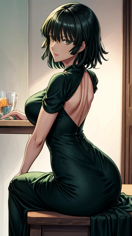 (small breasts:1.3), (perky chest:1.1), (pointed chest:1.0), (fashion magazine cover:1.3)，(from below:1.0),(from side:0.9),masterpiece, 1girl, Amazing Cleavage:1.1, thin waist, big ass, Raised sexy, small breast: 1.3, posed cleavage:1.2、solo, looking at viewer, open mouth, have a cute grass of cute beergrass,black hair, dark green eyes, dress, bare shoulders, jewelry, collarbone, sidelocks, hairband, earrings, indoors, off shoulder, :o, sweater, arms behind back, plant, short hair with long locks, gild hairband, off-shoulder dress, sweater dress, off-shoulder sweater, red sweater, dark gord hair, big side hair, very long side hair,is rendered in (masterpiece: 1.2, best quality), with (ultra high resolution) and an exquisite (depth of field). This masterpiece is not only visually stunning but also tells,A scene of cooking in the kitchen by classroom
