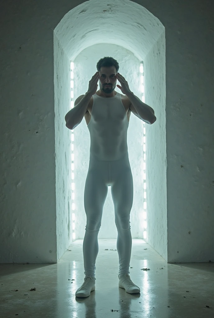 (masutepiece,High resolution,ultra - detailed:1.0),1(Boy ,robot boy ),Perfect male body,Look at the camera,Delicate eyes and delicate face,extremely details ,intricate-detail,solo person,Detailed face, ( extreme tight high waisted white strings bodysuit ), (side belly fat , side fat),Best Quality, hands visible, extra short hair, full length shot(fls) , insane details, hyper details , only male , handsome boy , buttocks fat , 16k resolution , ultra-high clarity , hyperrealism, uhd,. K-pop idol ,thick thighs, thick fat booty., buttocks enlargements , (bare thighs ) , ( thick bottom ) , realism , hyper realistic , photorealistic , ( thick hips ). , standing , super handsome boy , fatty hips , fatty buttocks, sexy , eroticism , nsfw , epic realism , epic photorealistic , tall man ,(hip fat), narrow waist , (wide hips) , large hips , bare chest , (overwide hips , over large buttocks)