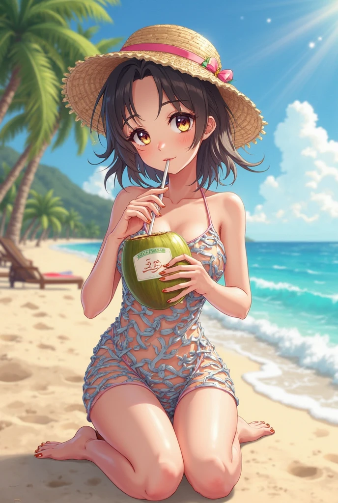Close-up of a woman in a bikini taking a photo, Illustration by Torii Kiyomoto, tumbler, What it is？, Japanese Model, Beautiful Asian, A sophisticated gravure idol, Japanese Goddess, mayuri shiina, Yoshitomo Nara, Gorgeous Bikini Models, tits, Real young gravure idol