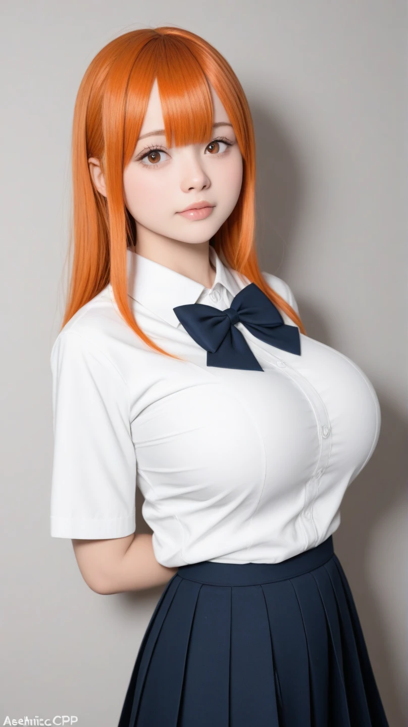 table top, highest quality, very delicate sexy and beautiful mature 21-year-old, very delicate and beautiful, world masterpiece theater, super detailed, very detailed, school girl uniform and school girl skirt, highest quality, red hair, High resolution, very detailed,1 girl, highest quality, curvy figure, tattoo sleeves and piercings, accentuated super huge enormously gigantic tits, looking at the viewer, material, canvas, oil, genuineistic, realist ,genuine,