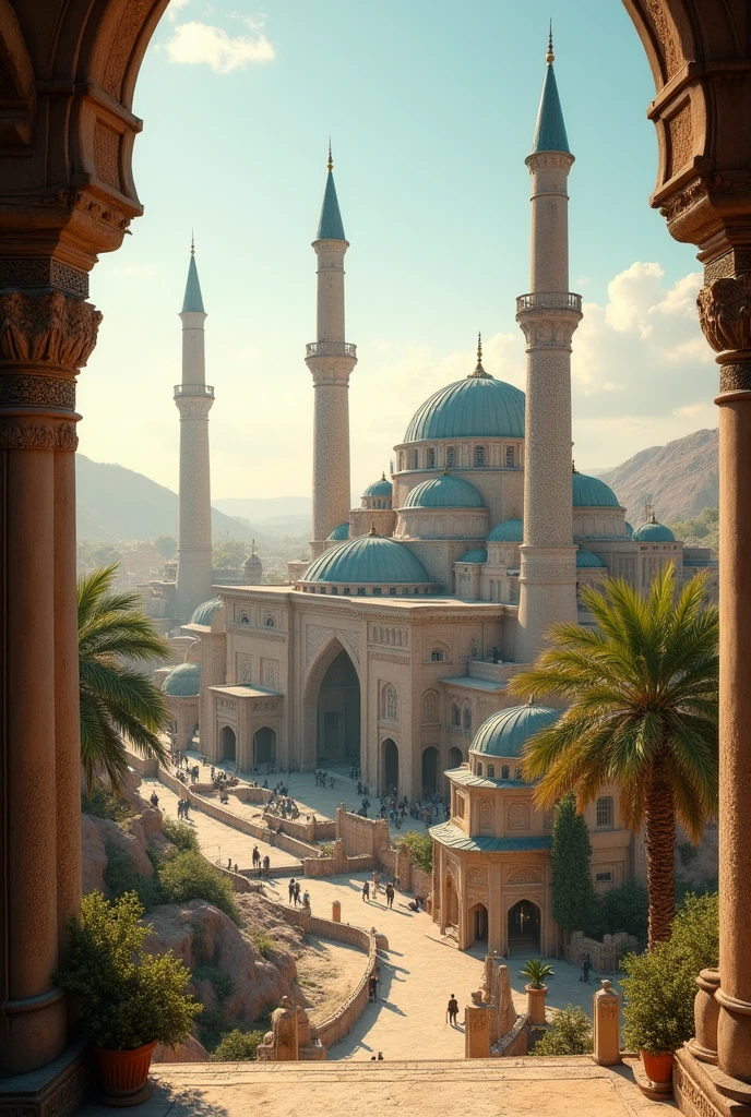 a magnificent ancient Arabian city