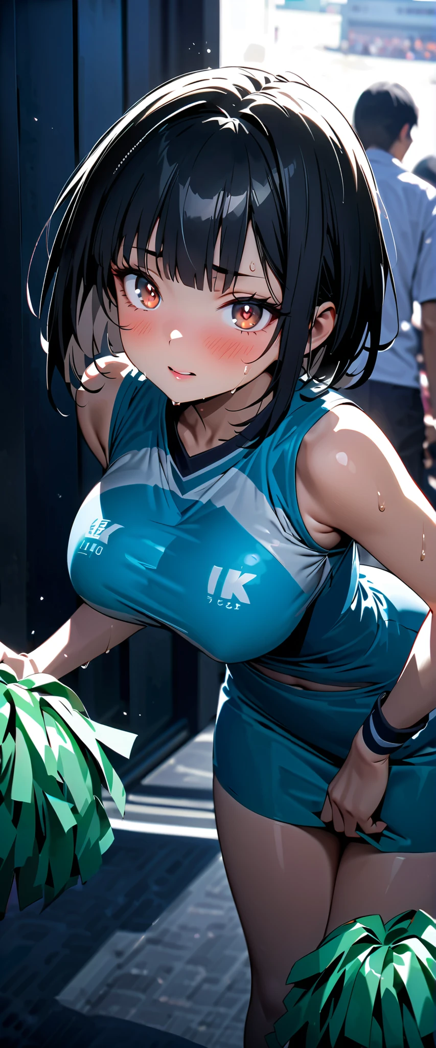 gym, workout, hot, sweating, sweaty, tan, big , tan skin, flustered, blush, purple clothes, see thru, yoga pants, black hair, soaked, wet, naked , cleavage, running, running on treadmill, girl running on treadmill, in pain, painfull, running, sprintimg, running, curvy, purple yogapants, purple pants, ponytail, bouncing breasts, bouncy breasts, curvy woman