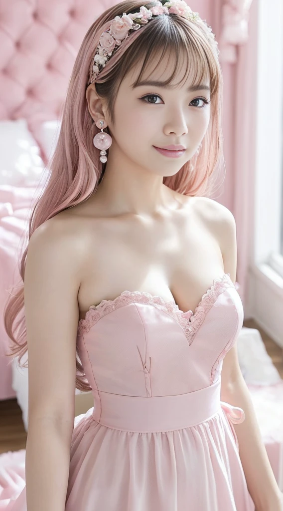 Inside the Starbucks store、24-year-old office lady in a miniskirt suit、Eat cake、Drink coffee、smile、Heart Necklace、Gold bracelet
((Emphasize cleavage))
(((A pink and white floral bra is visible.)))
((((Dark eye makeup))))