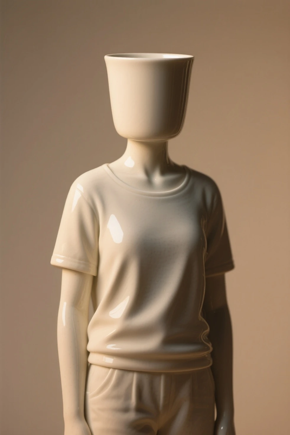 Square head in human form 