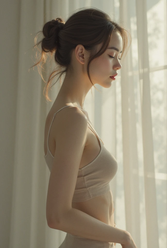 a short white-haired girl, blushing face, flustered, embarrassed, excited, see-through clothes, visible underwear, short skirt, (best quality,4k,8k,highres,masterpiece:1.2),ultra-detailed,(realistic,photorealistic,photo-realistic:1.37),highly detailed facial features, beautiful detailed eyes, beautiful detailed lips, extremely detailed eyes and face, long eyelashes, expressive face, emotional, dynamic pose, candid moment, feminine, youthful, cute, shy, , revealing outfit, detailed clothing folds and textures, soft lighting, warm colors, cinematic lighting, dramatic shadows