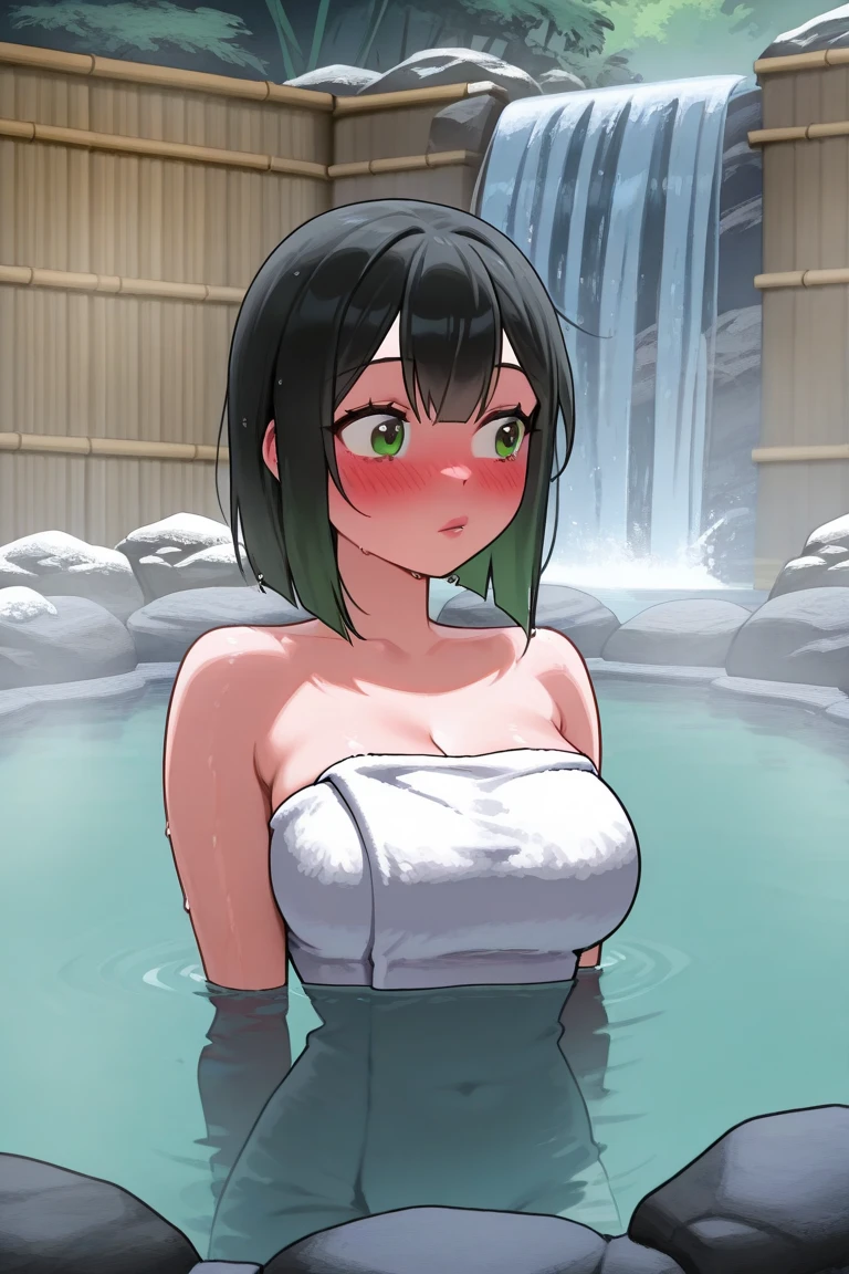 (WALLPAPER, (hinata\(boruto\), (((1 girl, totally naked, stark naked, topless, bottomless, very wet))), masterpiece, 4k, vector coloring, fully body view, (scene: sexy girl enjoying a bath, ( location: public hot spring)), (high color saturation), contrast lighting, mature female, (curvy:0.8), solo, anime style, sharp focus, professional artwork, intricate details, colorful, vibrant colors, vivid colors, digital blending, ultra detailed body, ultra detail hair, ultra detail face, trending on pixiv, very hot colors, ((())), detailed bold arm lines, high color saturation, bold lines, bold drawing lines), (head tilt), open mouth, happy),
((dark blue hair color:1.1), wavy hair, ((short hair, hime cut)),
(white skin, (fair skin), slender body, milf, perfect face),
(legs, big breasts, off-shoulders, (detailed shoulders, detailed arm lines, little biceps)),
(bare shoulders, bare legs),