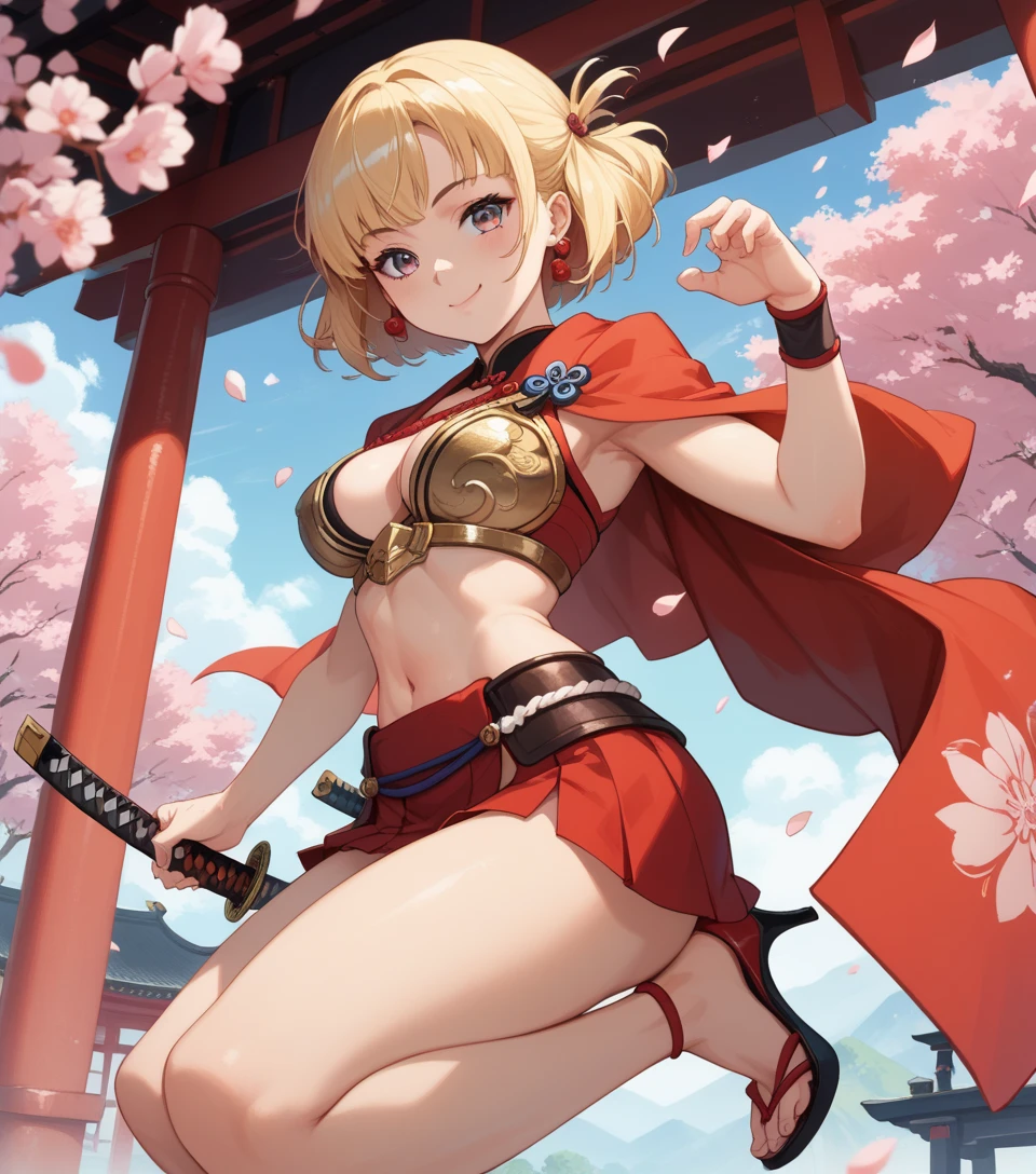 one woman,Detailed contours,Super best image quality,China dress,underboob,From the side down,Beautiful big,Nipples are sagging,Belly exposure,exposing chest,Doggy,from the side of your feet,blonde,standing position,Clothes that just rest on your chest,Low - Angle,anime characters,Breasts fully visible,cute face,side boob,Breast exposure,