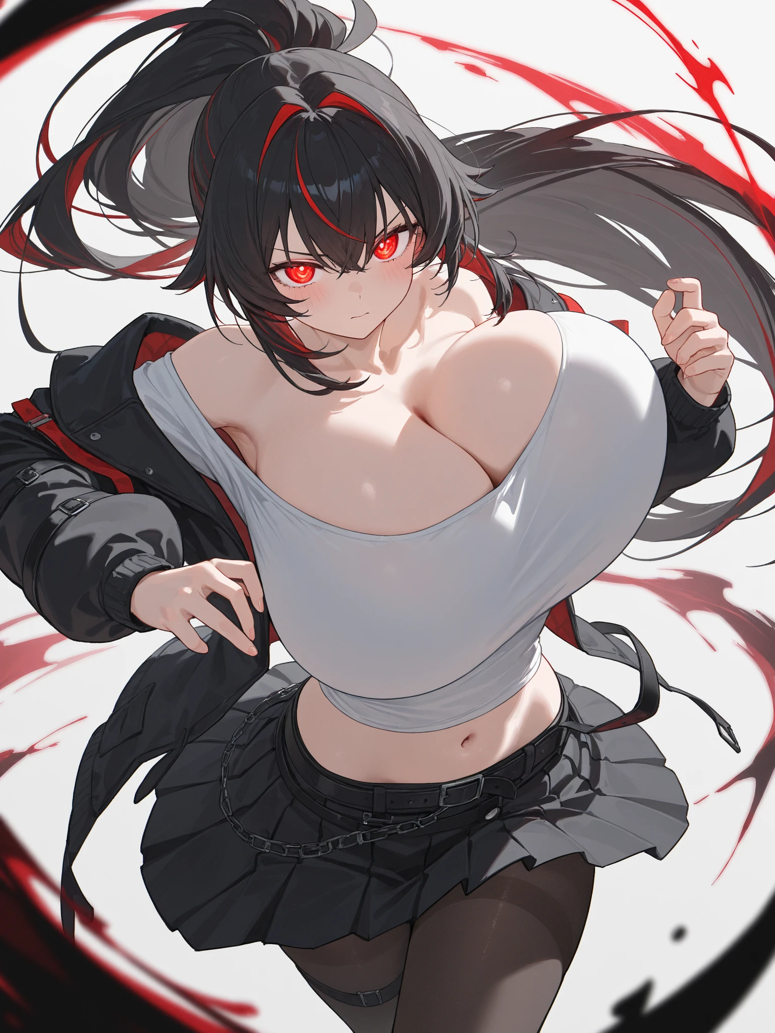 (black)yoga pants, (curvy)sexy woman, (fit)tight-fitting clothes, (attractive)voluptuous figure, (seductive)alluring pose, (beautiful detailed)face, (long)flowing hair, (sultry)expressive eyes, (full)luscious lips, (toned)sculpted body, (shapely)hourglass shape, (confident)self-assured attitude, (dynamic)energetic movement, (vibrant)color scheme, (soft)natural lighting, (modern)studio setting, (artistic)composition, (captivating)pose, (bold)contrast, (provocative)sexiness, (professional)photography, (high-res)high-resolution image.
