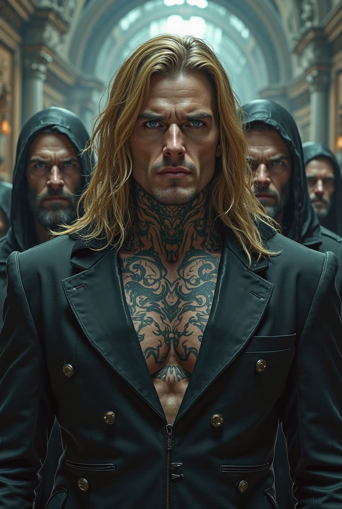 RAW photo, photography, photorealistic, Bold RAW photo of a man in ancient armor , on a city ruins. he has an intense look, detailed skin, (with highly detailed tattoos:1.1), finely eyes. The shot is taken on a professional camera with a shallow depth of field, creating a natural and raw feel. The lighting is soft and adds to the mysterious atmosphere of the scene. The image is highly detailed, cinematic