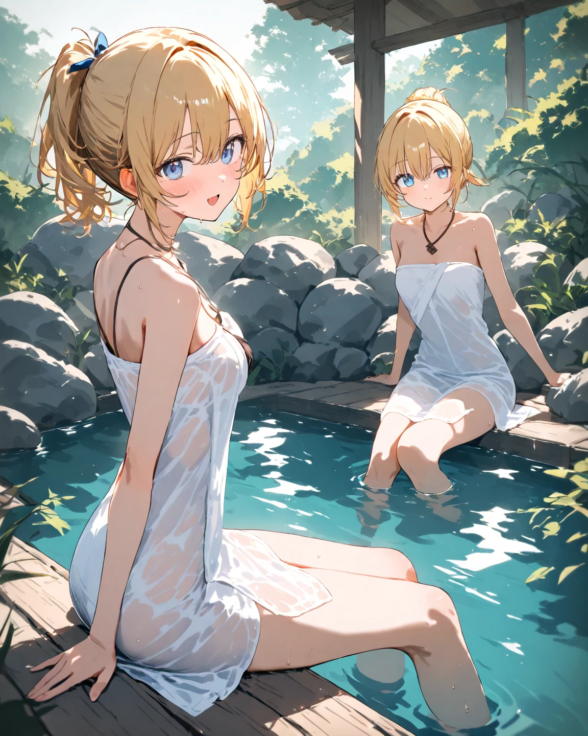 Completely naked,Completely naked、Completely naked,two young sitting on a wooden bench next to a rock, Cute people,See-through crotch area,Transparent chest,Sheer abdomen, A body that is almost completely transparent,Two, young, Dulce&Gabbana Models, ゴージャスなyoungモデル, Young and cute girl, beautiful, young十代, Very cute model,Young and cute, One blonde and one brunette, Hot Teen, かわいいyoung, 良いyoung