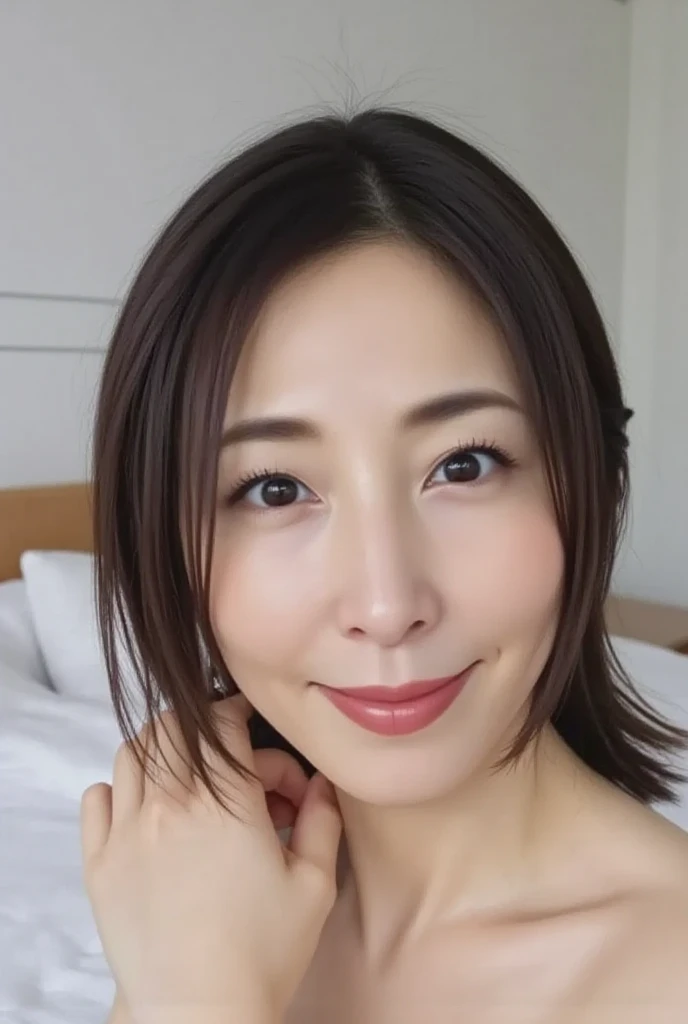 50 years old、high quality, High resolution, 8k, Completely naked,50 years old、masterpiece, high quality, Realistic, Very detailed, In detail, High resolution,, High level of detail, One Woman, Skinny Japanese woman, ((look forward to)), Nipple details, Perfect Face、Completely naked、Detailed genitalia、Fair skin、High nose、Wrinkles around the eyes、alone、black hair、1 person photo、、Are thin、No moles、smile、Small breasts、Small breasts、cute、Sweating、Showing genitals、Small breasts、Blowjob、