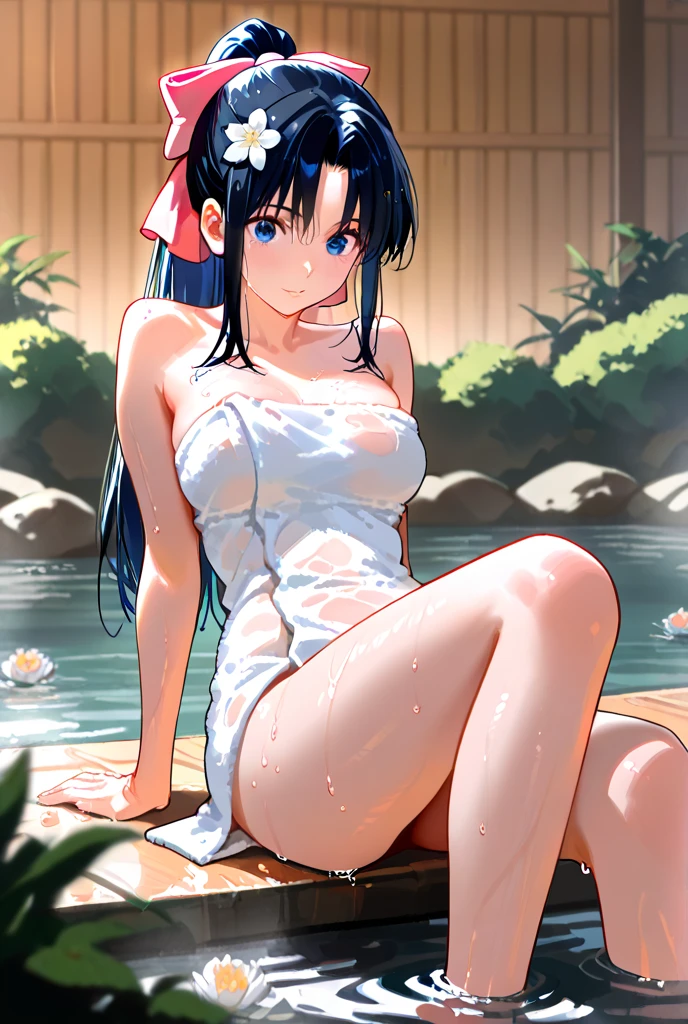 realistic photo, best possible quality,
meditation scene, tai-chi, Japanese yoga ornamentation, tea house, flat place with decorative stones on the floor, plants alongside in harmony and a small waterfall.
we see the back of a naked woman, on the floor, she puts her head on the floor with her arms stretched out on the floor, while she sticks her bare nude butt up, bending her knees on the floor, her breasts are small and firm, her firm nipples touch the floor, her delicate feet, perfect hands, her big, straight hair touches the floor