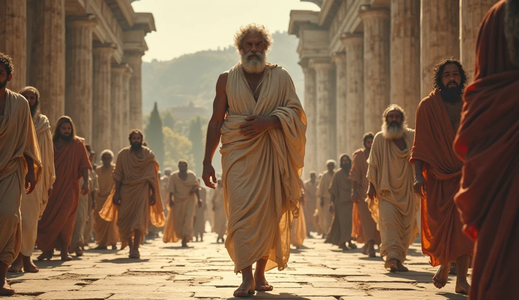 Socrates doing physical education 