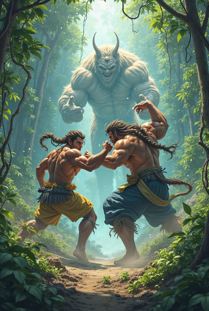 Wukong the monkey king fighting enemy