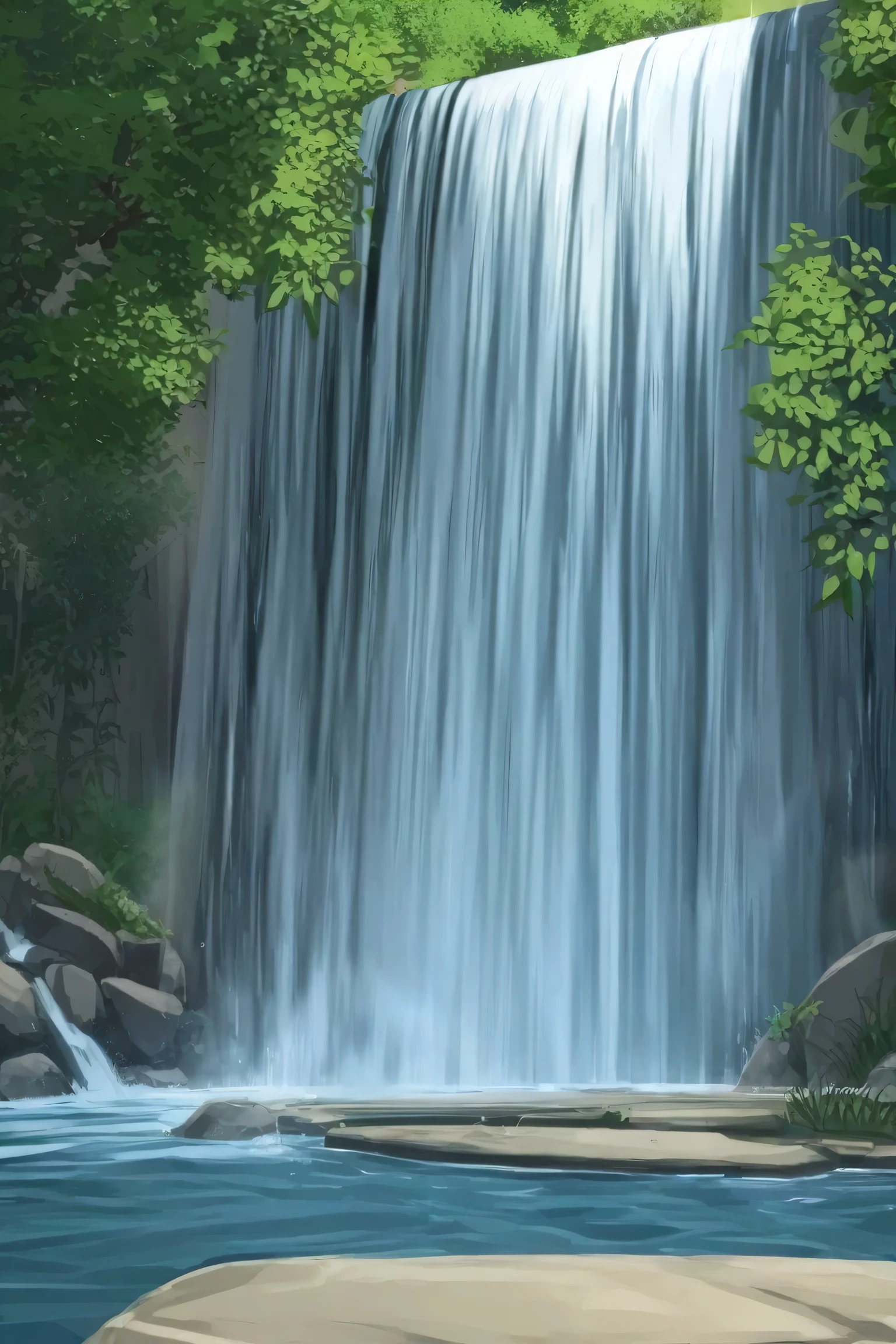 make horizontal waterfall with this 48 inci x 84 inci