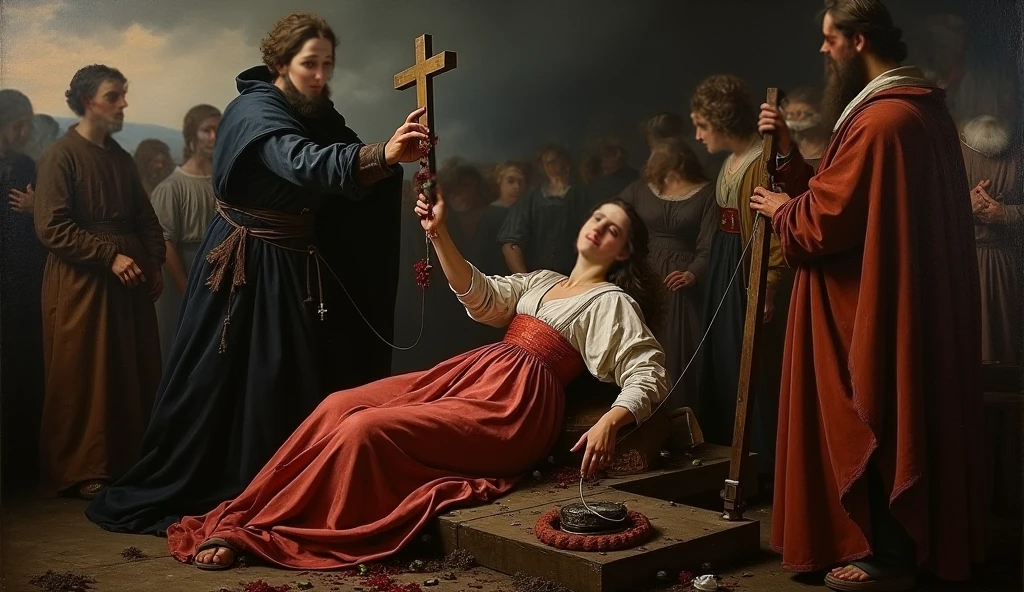 Jesus giving birth to a baby