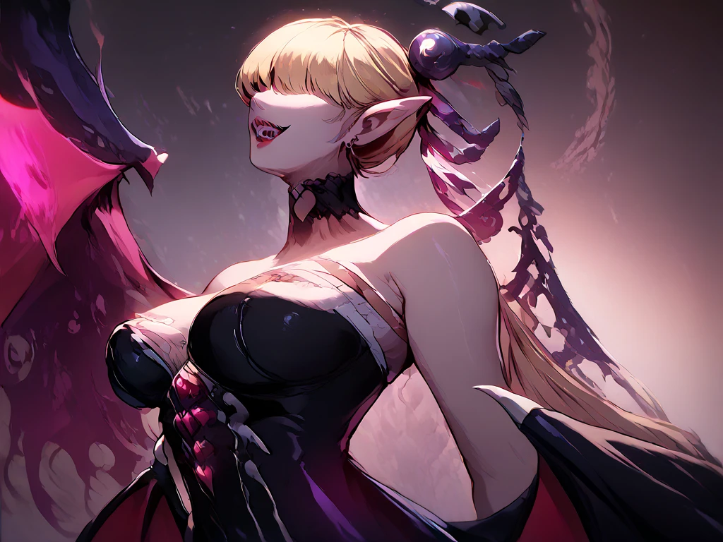 score_9, score_8_up, score_7_up, score_6_up, uncensored, artoria pendragon (lancer alter) (fate), sillver hair, braid, tiara, yellow eyes, BREAK (masterpiece:1.2), best quality, high resolution, (detailed eyes:1.3), perfect lighting, (perfect hands, perfect anatomy), large breast, holding a glowing ornate sword, hooded, hollow eyes, highly detailed armor, vibrant pink glow sword, illuminates the surrounding area, Pink embers particles floating, mystical ambiance, dark background, artwork, high contrast, glowing elements, Magical, fantastical, enchanting, vivid colors,